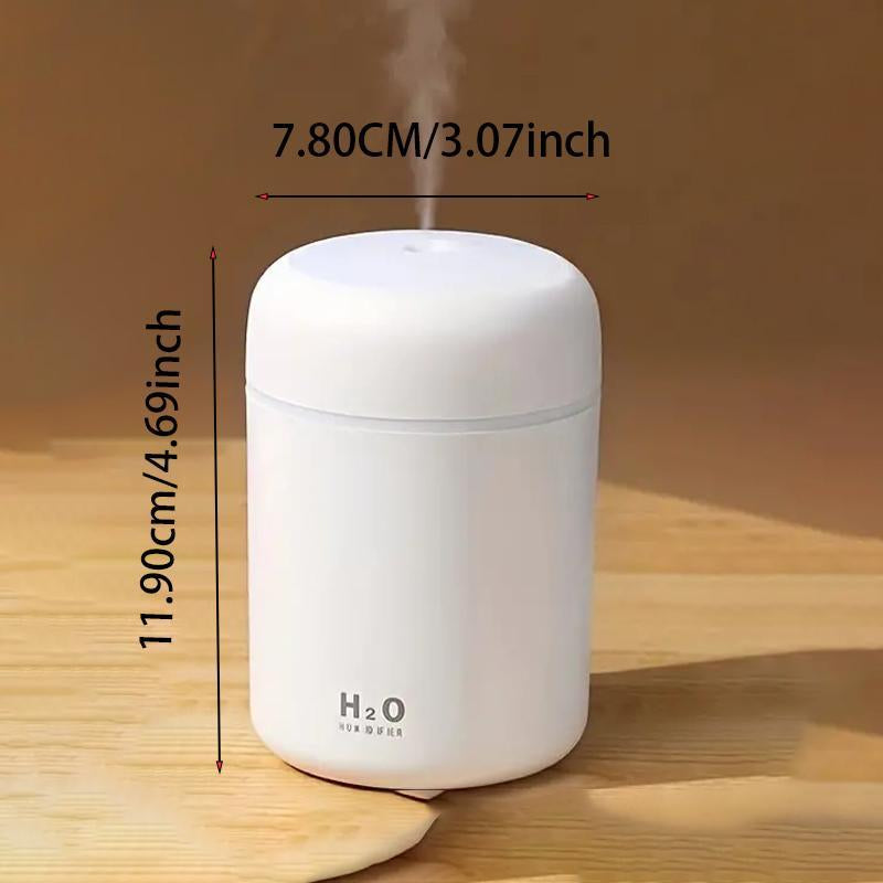 LED Light Air Humidifier, Mini Portable Essential Oil Diffuser, USB Powered Aromatherapy Humidifier for Home Office Use, Creative Night Light Air Humidifier for Bedside