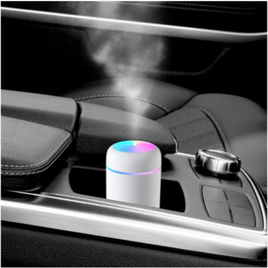 LED Light Air Humidifier, Mini Portable Essential Oil Diffuser, USB Powered Aromatherapy Humidifier for Home Office Use, Creative Night Light Air Humidifier for Bedside